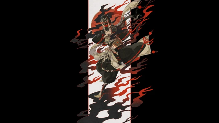 anime manga girls Japan simple background Oni Onigirl 2k