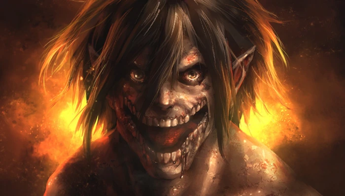 Attack on Titan Eren Jaeger titan form digital wallpaper Anime
