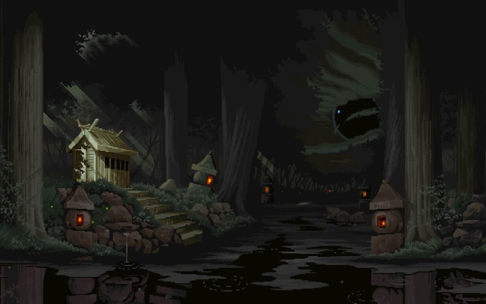 brown wooden house illustration pixel art fantasy architecture 2k