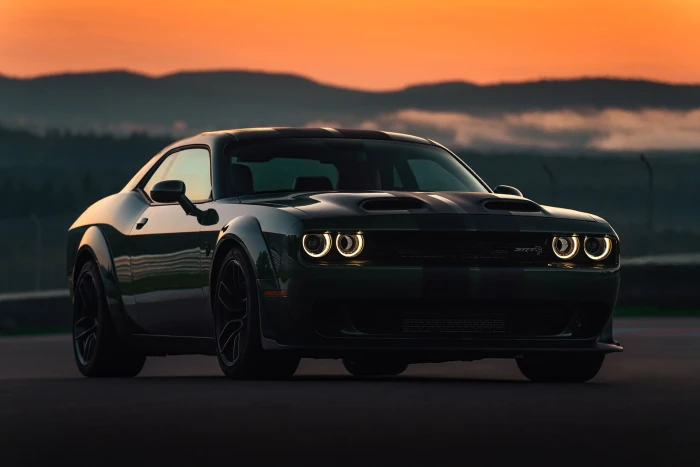car vehicle outdoors Dodge Challenger SRT 2k