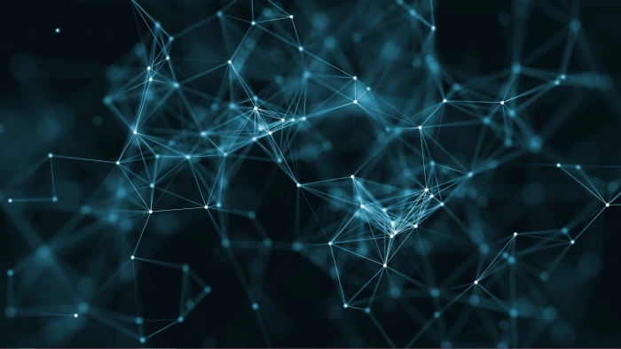 constellation HD wallpaper abstract Ae Plexus cyan dots technology 2k