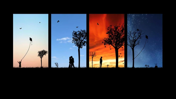 four seasons 02 Nature Seasons HD Art 2k