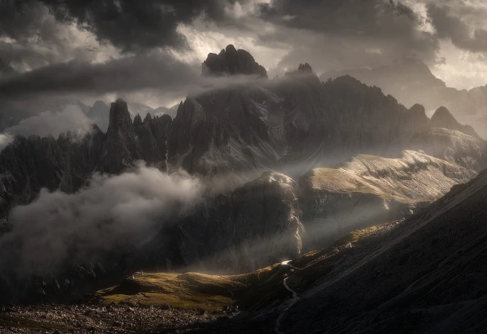 grey rocky mountain photography nature landscape mountains