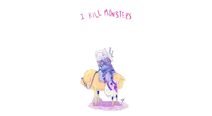 Jake The Witcher Adventure Time Fin Cartoon Network Roach 2k 4k