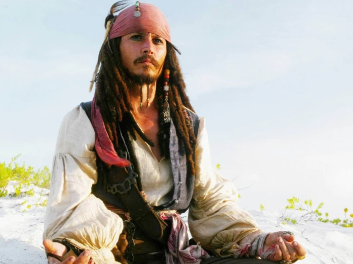 Jack Sparrow Johnny Depp Beach Pirates of the Caribbean outdoors 2k