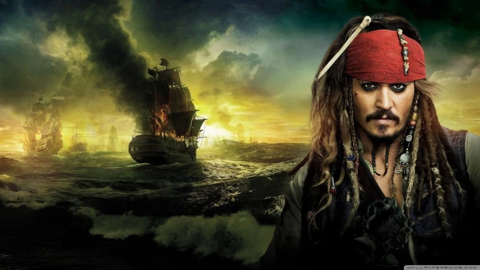 Johnny Depp Pirates of the Caribbean Jack Sparrow movies beards