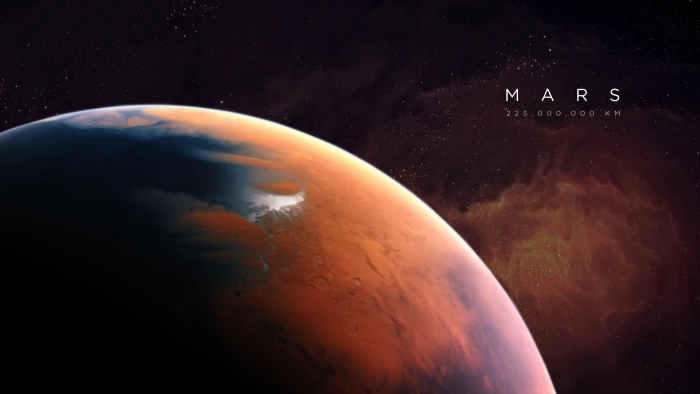 Mars digital wallpaper space universe artwork planet art 2k