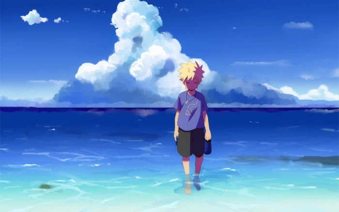 Naruto digital wallpaper anime Uzumaki art 2k
