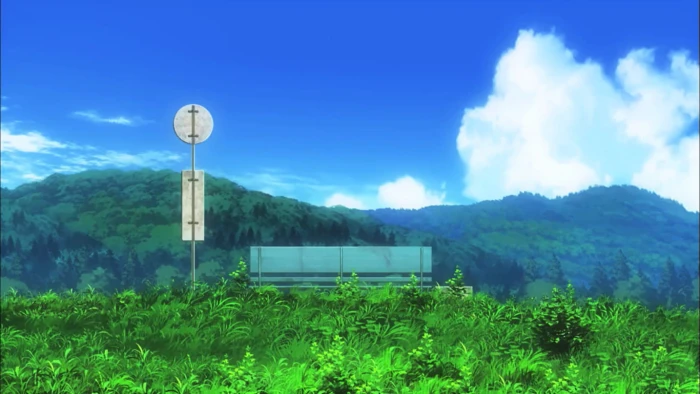 Non Biyori anime landscape nature plant sky cloud
