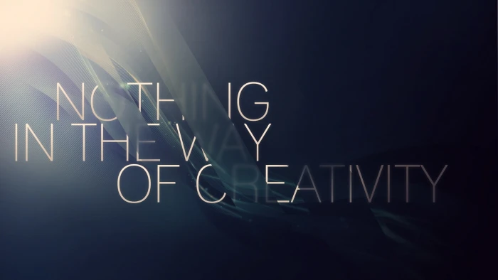 Nothing in the way of creativity text typography quote motivational 2k