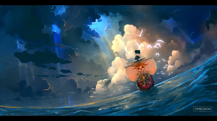 One Piece Going Merry wallpaper anime cloud sky nature 2k