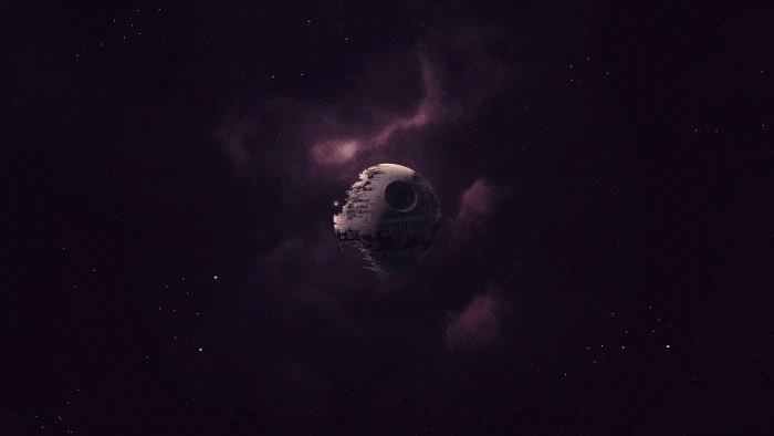 outer space illustration Star Wars Death artwork purple 2k