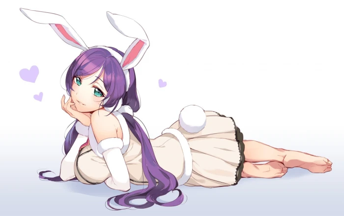 purple haired female anime character Love Live Toujou Nozomi 2k