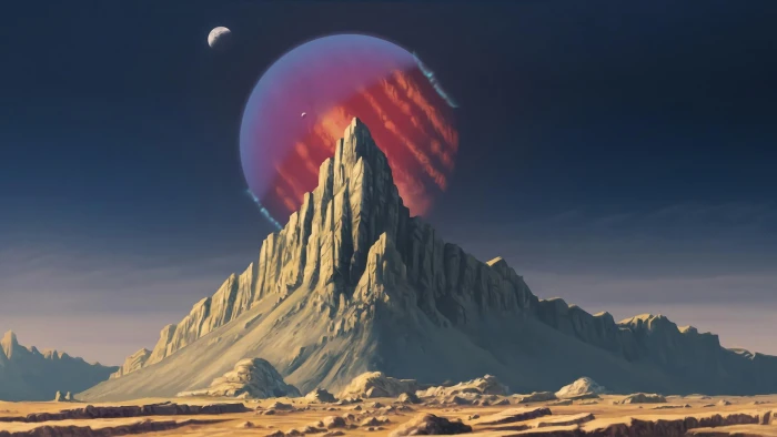 Sci Fi Landscape Mountain Planet 2k