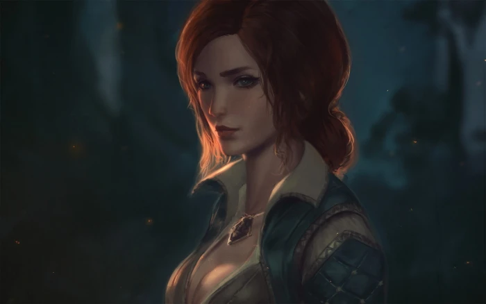 The Witcher redhead Triss Merigold 3 Wild Hunt 2k