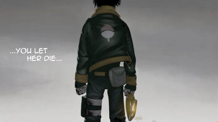 Uchiha Obito digital wallpaper Naruto Shippuuden anime blood 2k