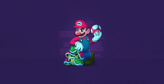 video games game art simple background Super Mario 2k