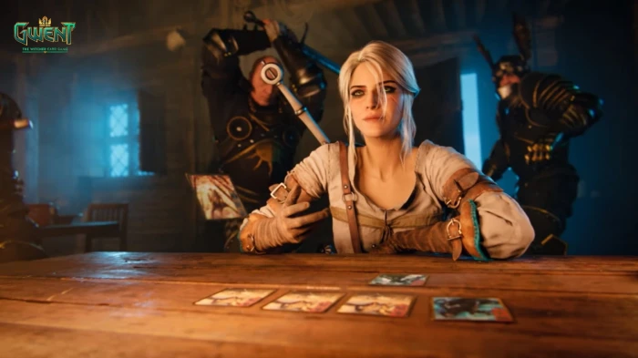 woman's white hair video games Gwent Cirilla The Witcher 3 Wild Hunt 90 2k