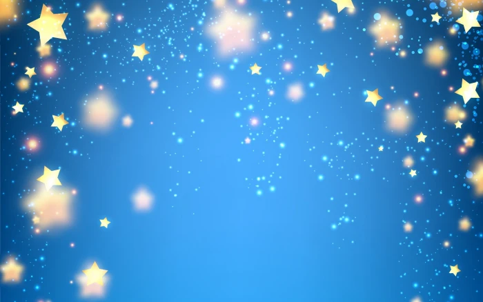 Abstract Star blue night christmas celebration backgrounds 2k
