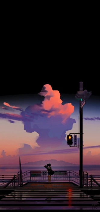 amoled dark vertical anime girls 2k
