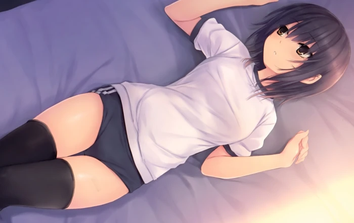 anime character wearing white t shirt girls schoolgirl 2k