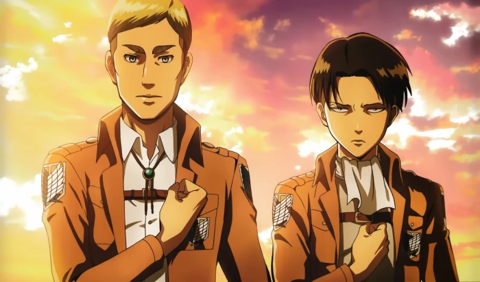 Anime Attack On Titan Erwin Smith Levi Ackerman 2k