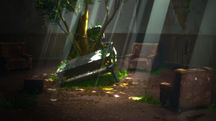 Anime Darling in the FranXX Piano Scenery Tree 2k