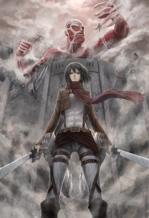 Attack on Titan Mikasa Ackerman digital wallpaper Shingeki no Kyojin