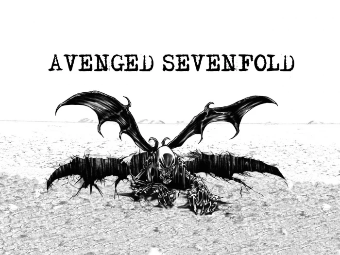 Avenged Sevenfold logo Deathbat Metalcore heavy metal hard rock
