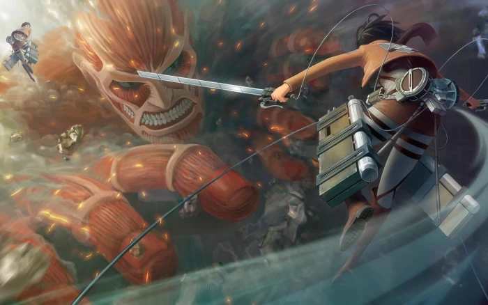 Attack on Titan wallpaper Shingeki no Kyojin Mikasa Ackerman 2k