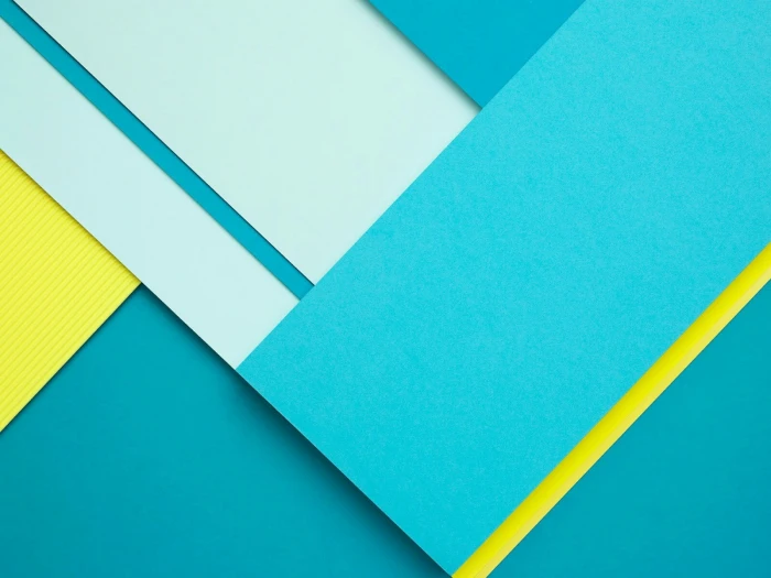 blue and yellow wooden board abstract lines digital art backgrounds 2k