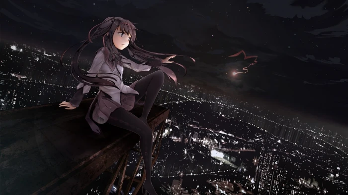 brown haired female animated character illustration anime girls 2k