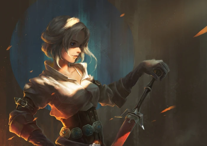 Cirilla Fiona Elen Riannon video games artwork The Witcher 3 Wild Hunt 2k