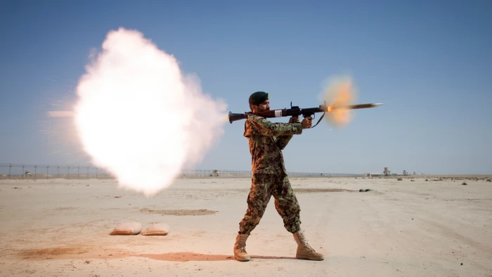 brown wooden horse table decor military soldier Afghan National Army 2k