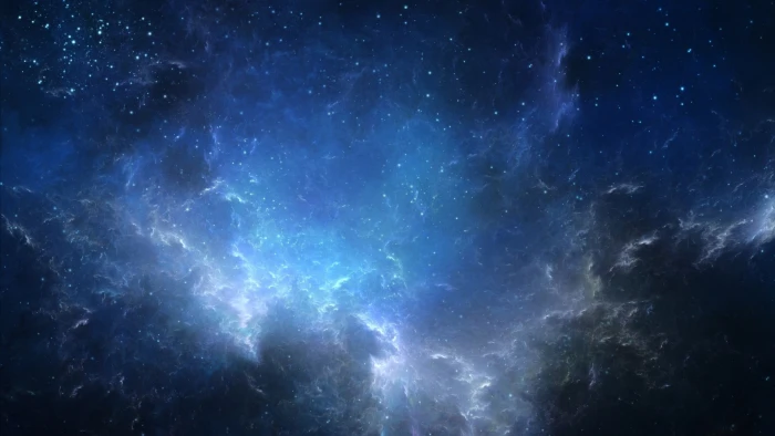dark cloudy sky photo stars space galaxy nebula art 2k