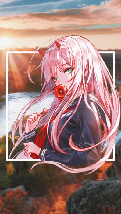 anime girls picture in Zero Two Darling the FranXX