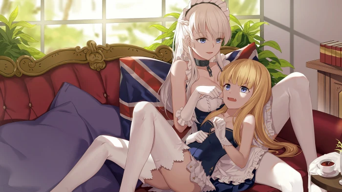 anime Belfast Azur Lane representation indoors human 2k