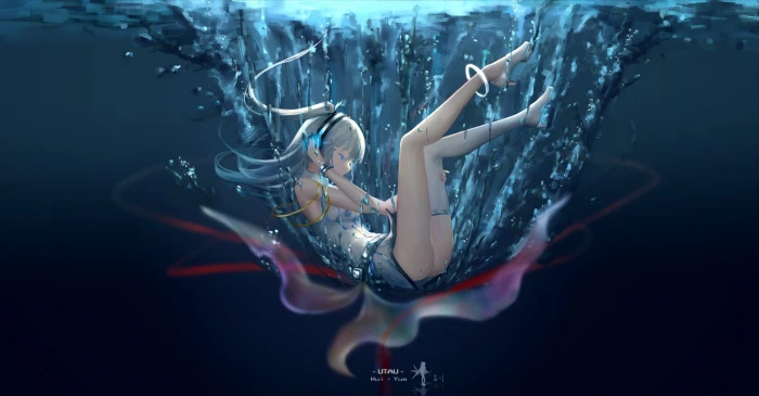 female anime character digital wallpaper girls 2k