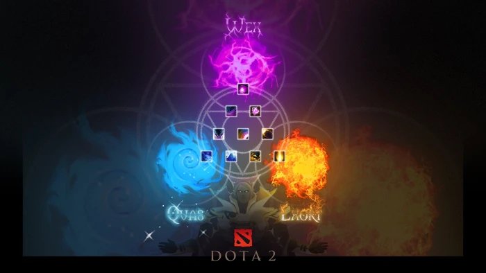 Dota 2 digital wallpaper Invoker illuminated no people glowing 2k