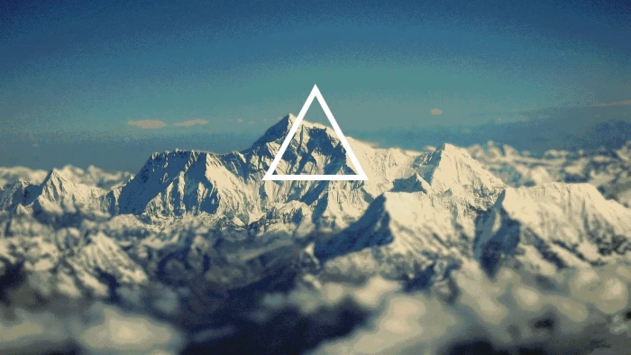 glacier mountains geometry nature triangle Mount Everest