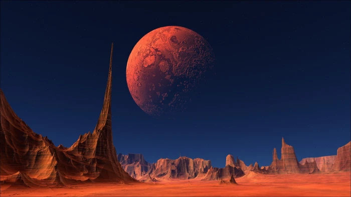Space landscape planet 2k