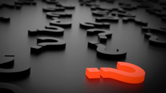 question mark red black abstract 2k 4k