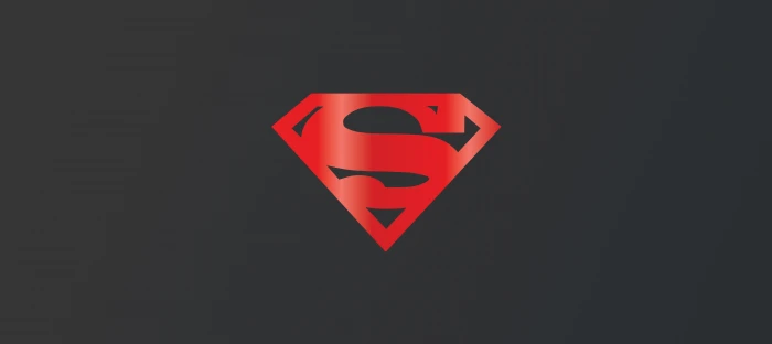 Superman Logo Dark background 2k 4k 5k 8k