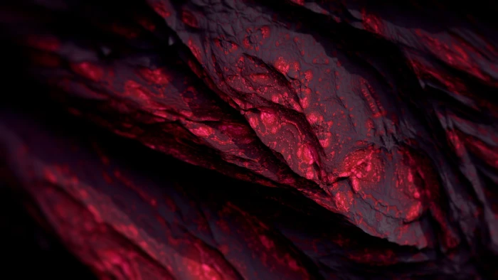 red wallpaper Procedural Minerals dark abstract CGI render 2k