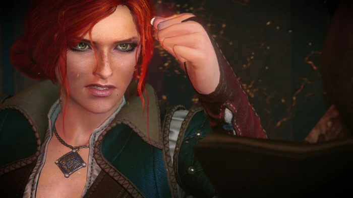 red haired female illustration The Witcher 3 Wild Hunt Triss Merigold 2k