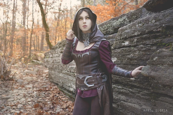The Elder Scrolls V Skyrim cosplay DLC Serana women nature
