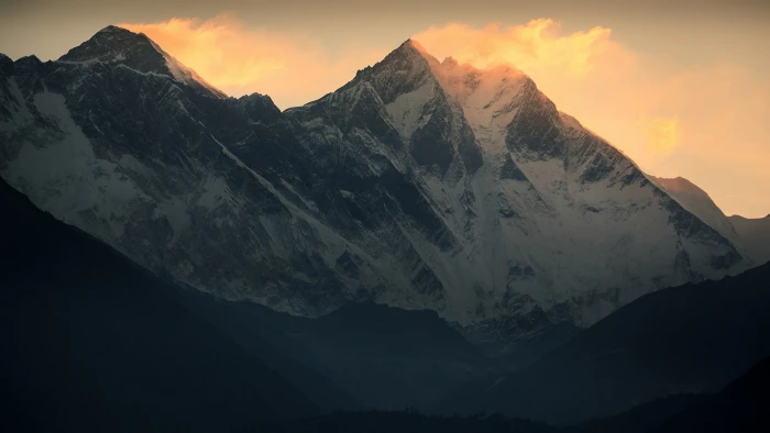 snow capped mountain covered mountains at golden hour landscape 37 2k