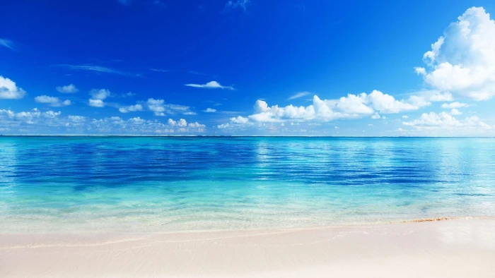 best desktop hd nature pic sky water blue sea 2k