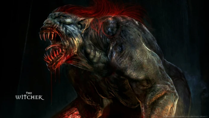 the witcher mammal indoors black background close up no people 2k