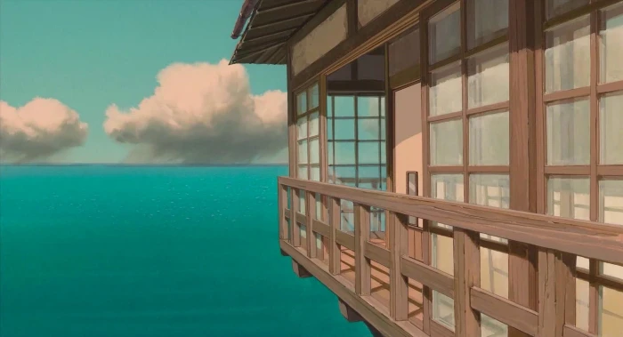 Spirited Away Studio Ghibli anime water built structure 2k
